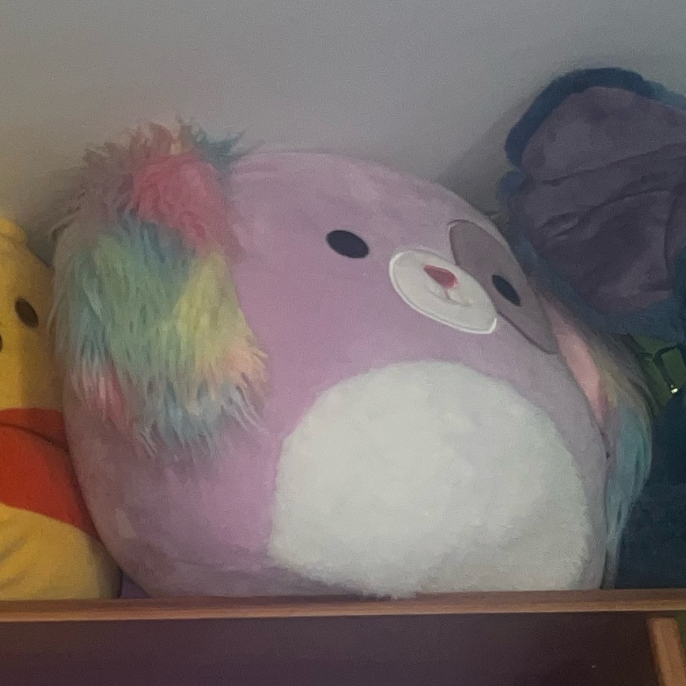 New fuzzy eared purple dog Squishmallow